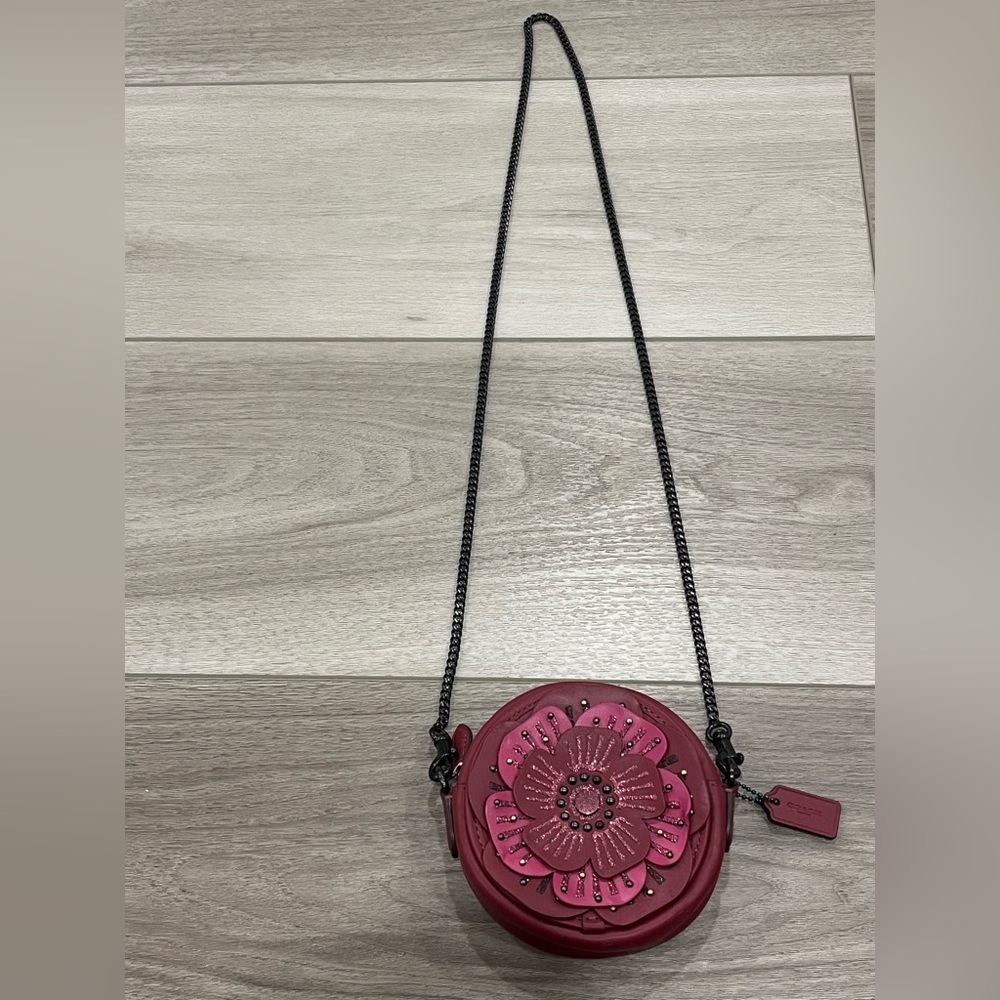 Coach Tea Rose Crossbody Bag Purse